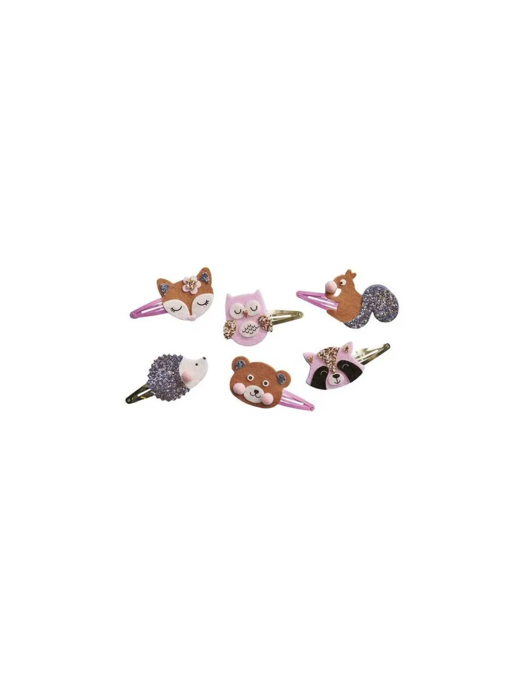 6 barrettes pailletées à créer Pretty Forest - Janod