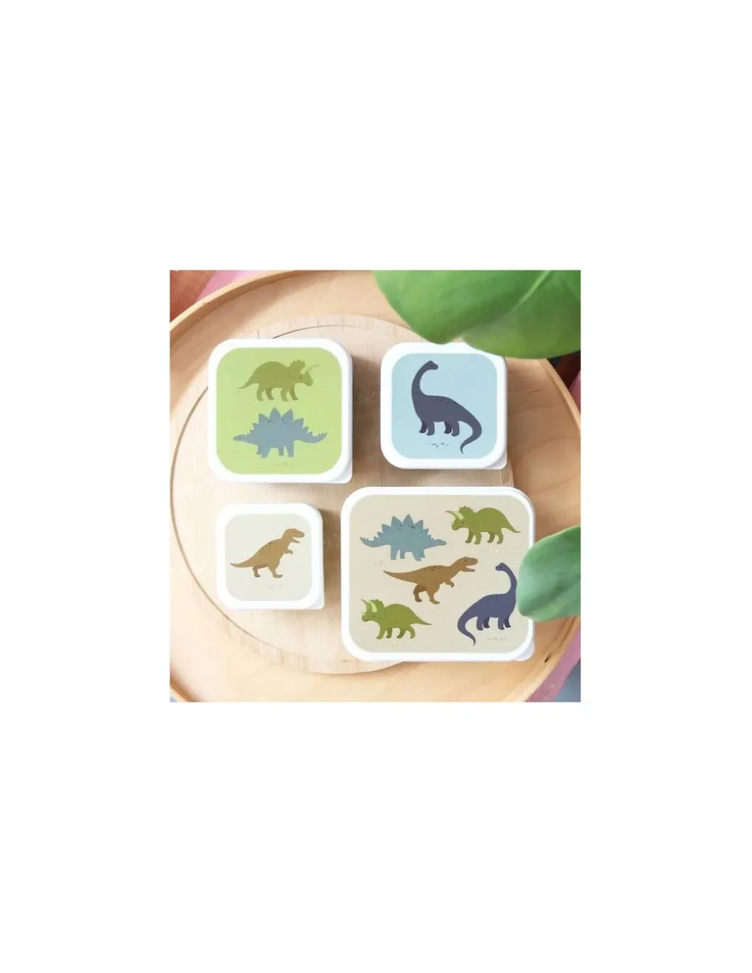 4 boites à goûter Dinosaures - A Little Lovely Company