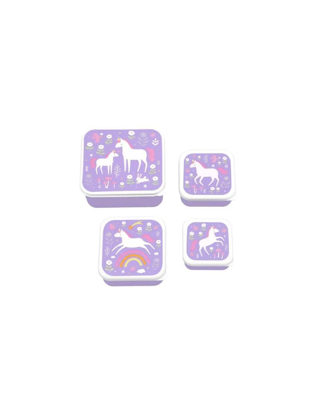 4 boites à goûter Licorne - A Little Lovely Company
