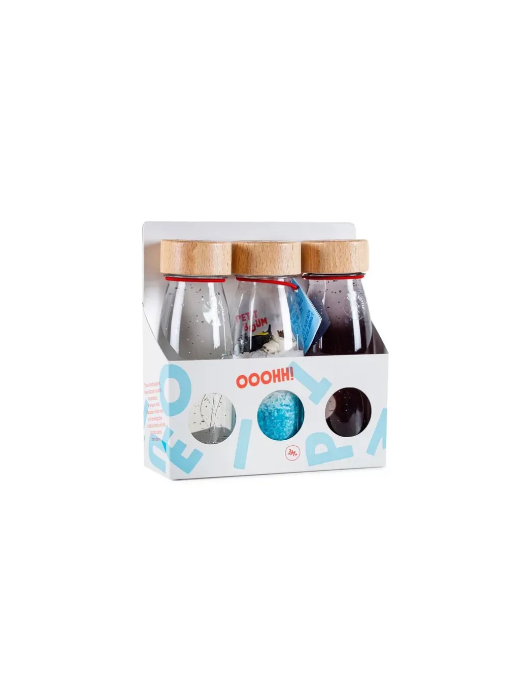 3 bouteilles sensorielles glace - Petit Boum