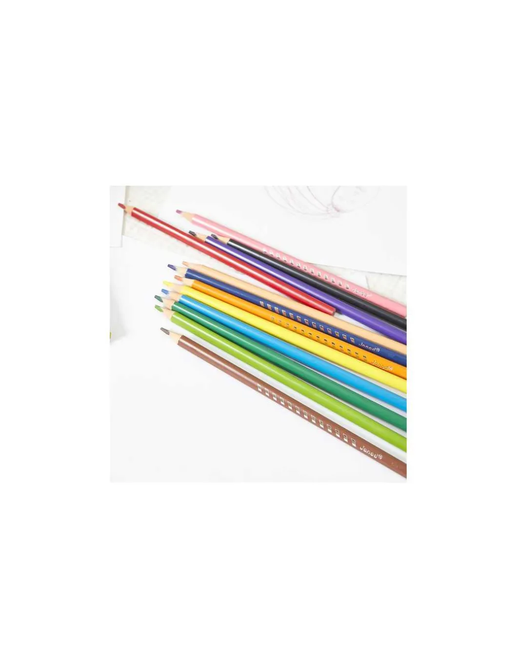 12 crayons de couleur - Janod