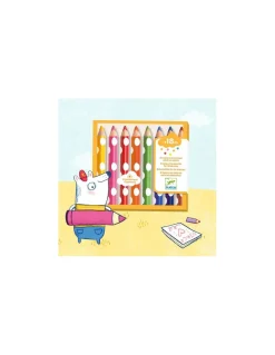 8 crayons de couleur pour les petits - Djeco