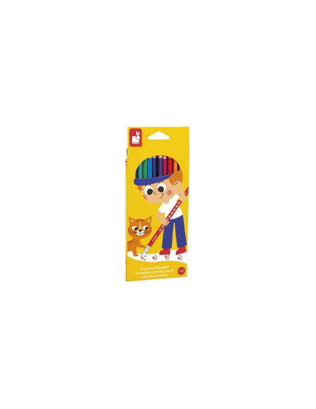 12 crayons effaçables - Janod