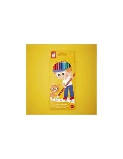 12 crayons effaçables - Janod