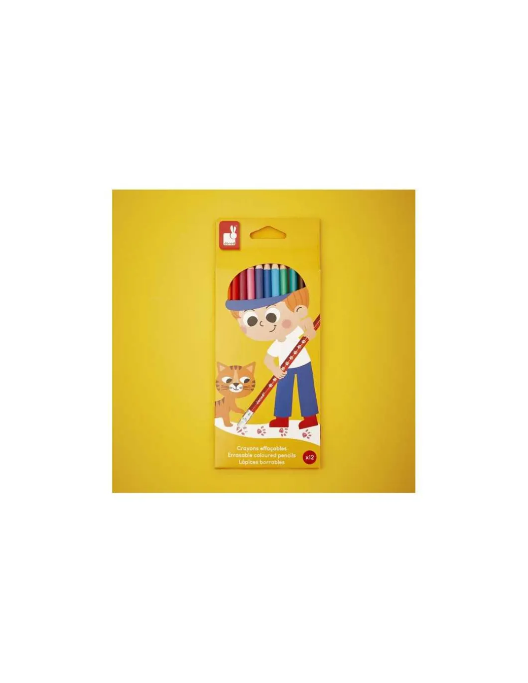 12 crayons effaçables - Janod