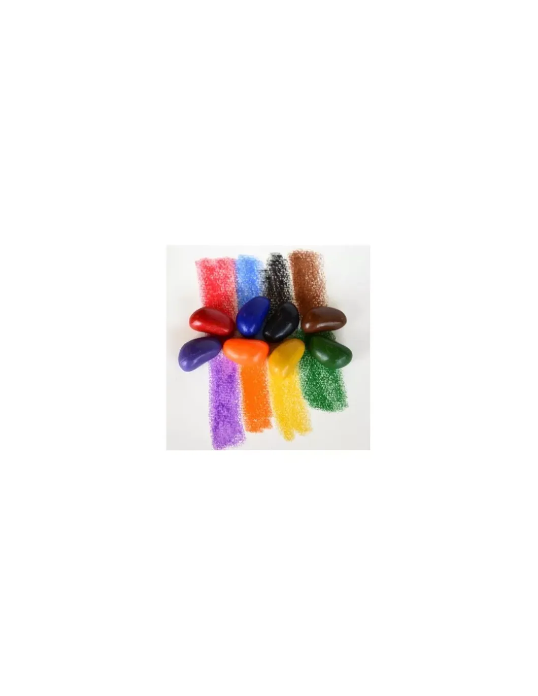 8 crayons en cire naturelle - Crayons Rocks