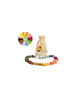 32 crayons en cire naturelle - Crayons Rocks