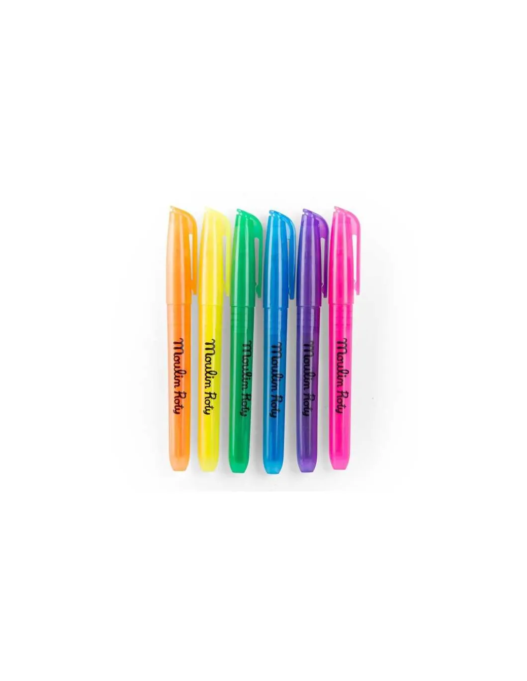 6 feutres fluo Les Loufoques - Moulin Roty