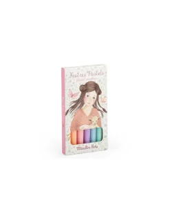 6 feutres pastels Les Rosalies - Moulin Roty
