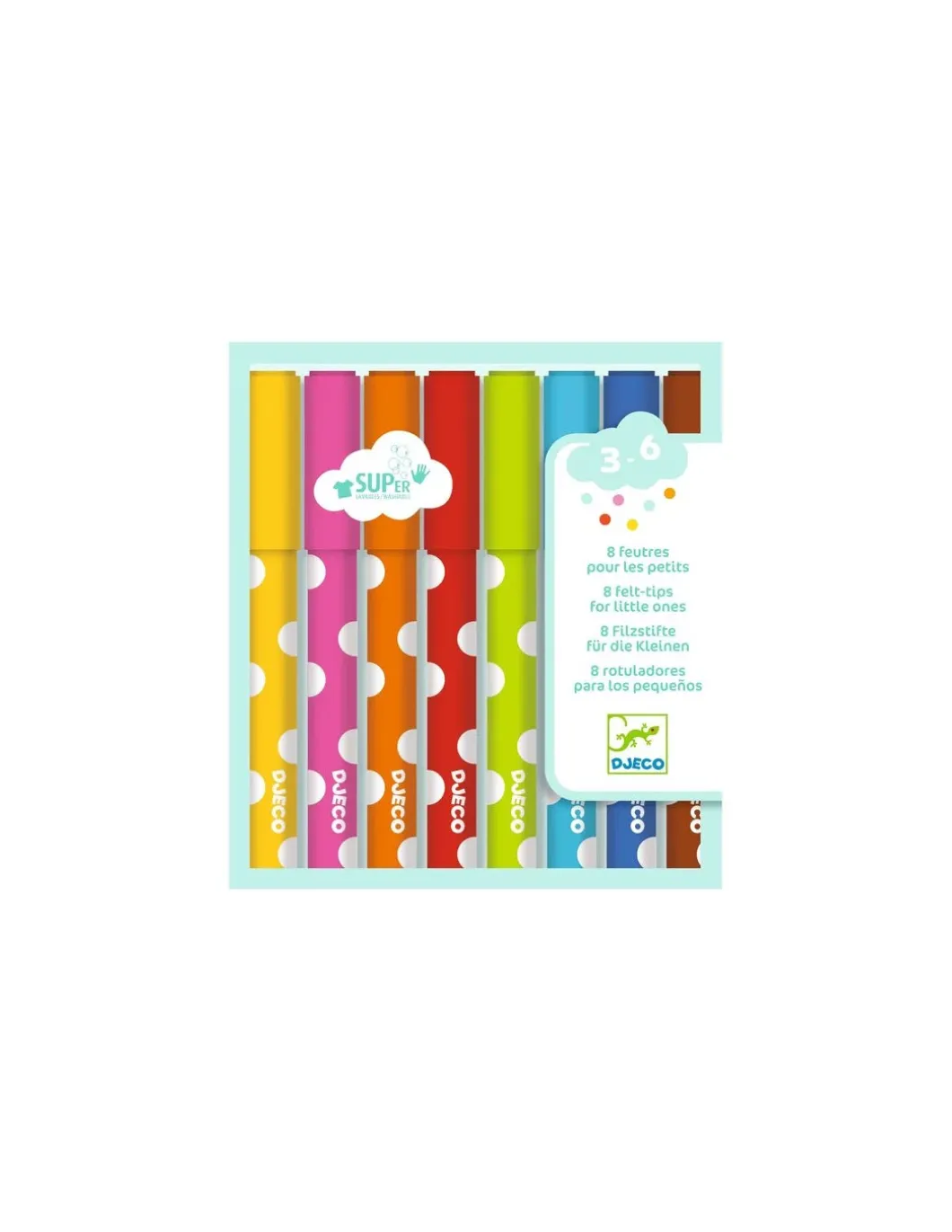 8 feutres pour les petits - Djeco