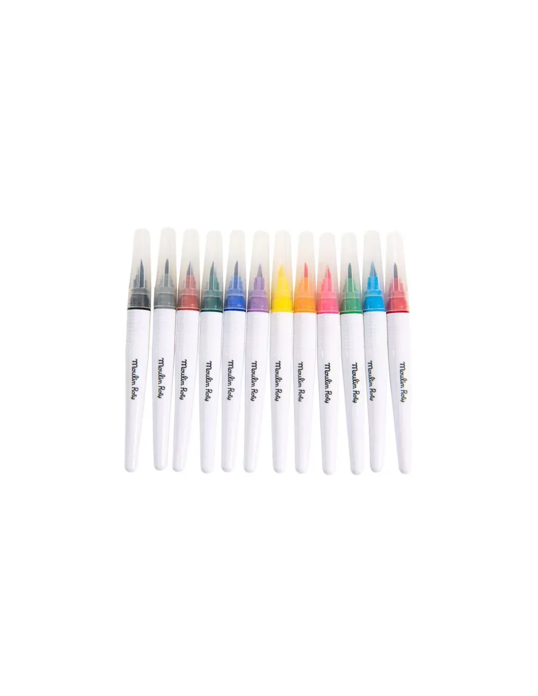 12 gros feutres pinceaux Les Schmouks - Moulin Roty