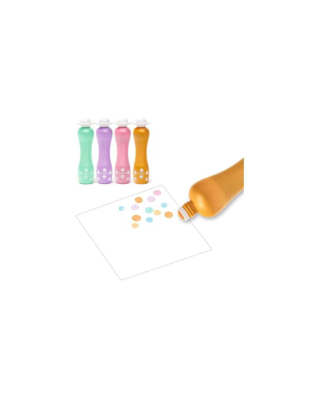 4 Marqueurs gros pois Pearly - Djeco