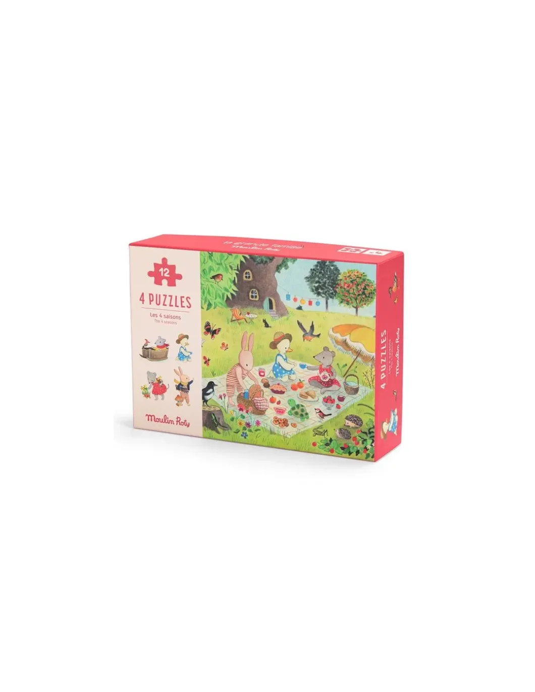 4 mini puzzles Les Saisons - Moulin Roty