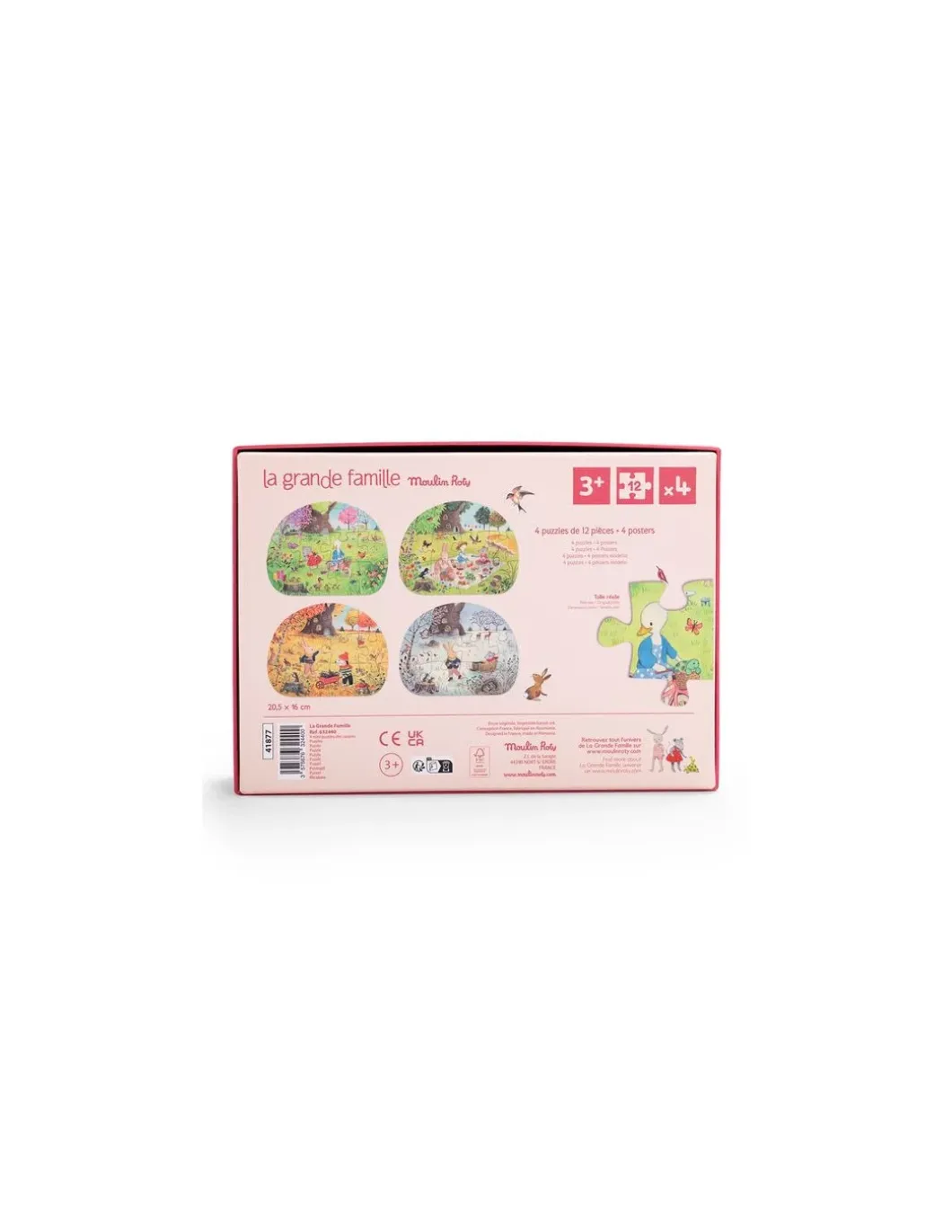 4 mini puzzles Les Saisons - Moulin Roty