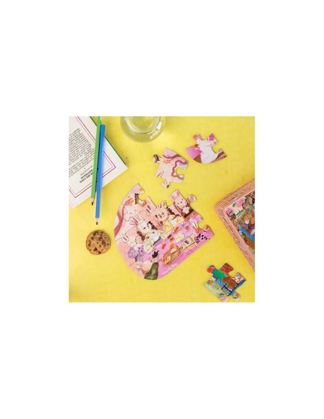 4 mini puzzles Une belle journée Les Minouchkas - Moulin Roty