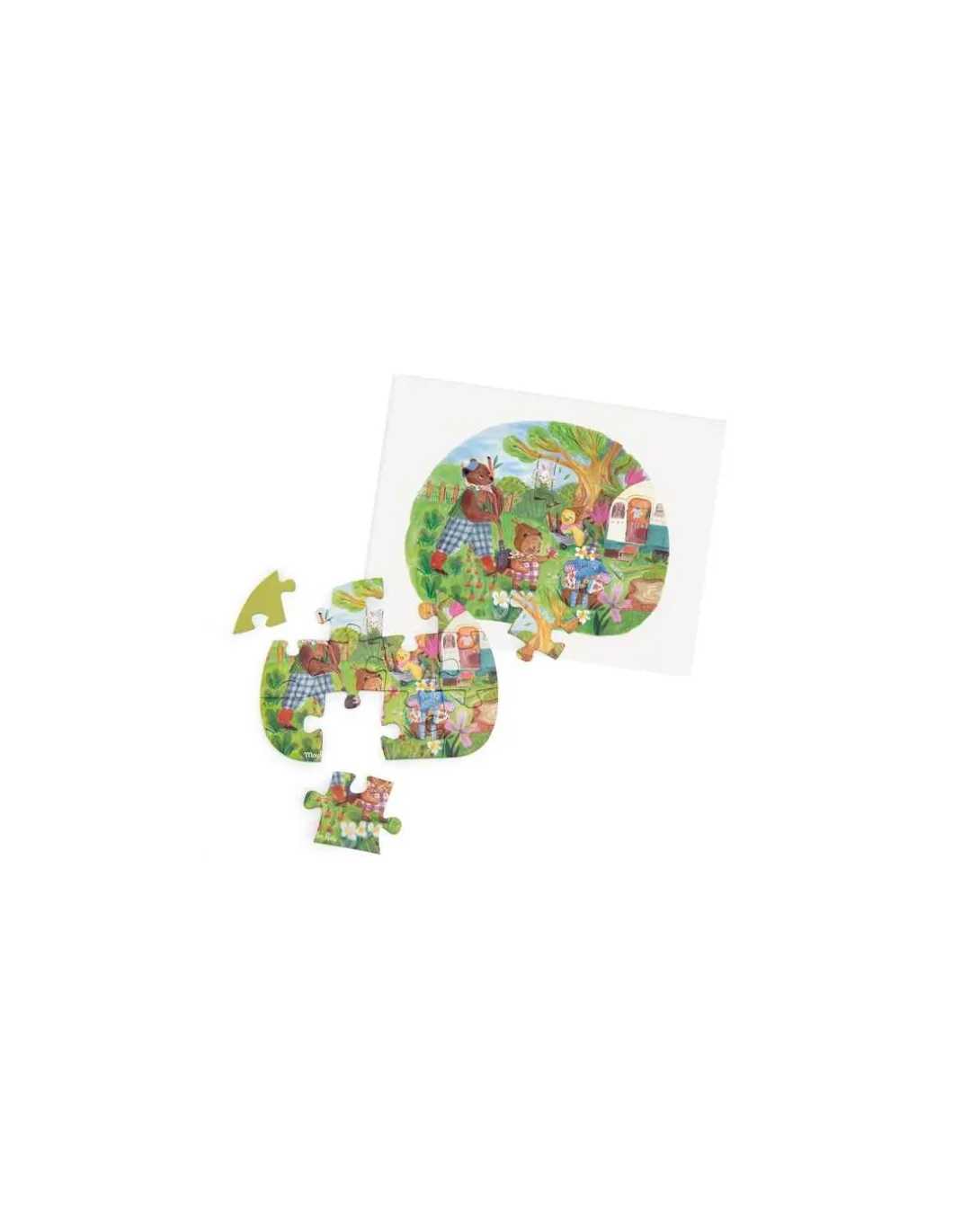 4 mini puzzles Une belle journée Les Minouchkas - Moulin Roty