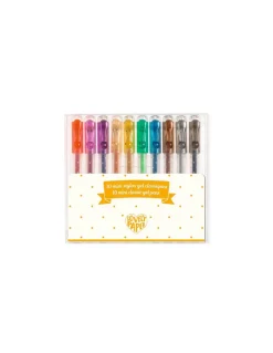 10 mini stylos gel classique - Djeco