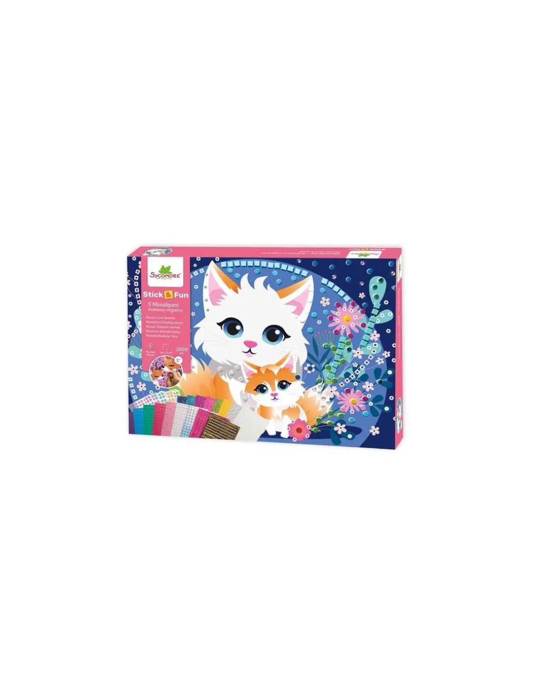 5 mosaïques animaux mignons - Sycomore
