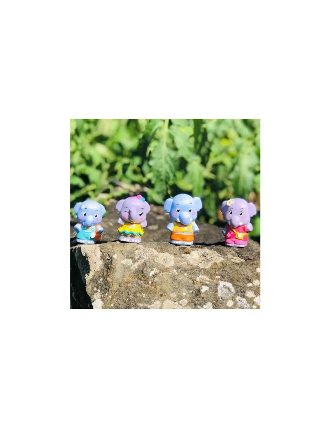 4 personnages famille Éléphant Klorofil