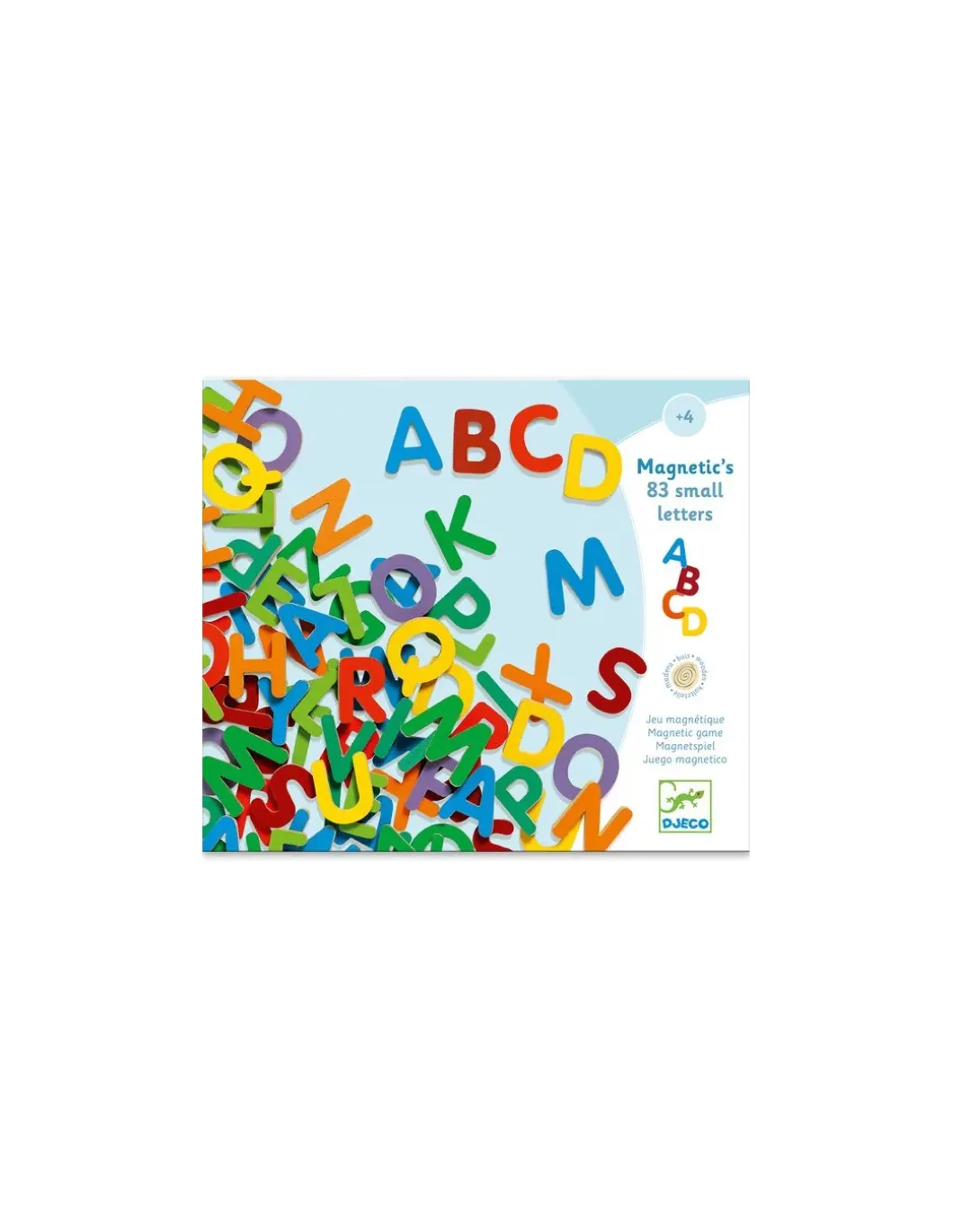 83 petites lettres magnétiques - Djeco