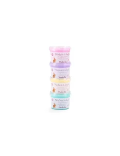 4 pots de peinture à doigts pastel Les Rosalies - Moulin Roty