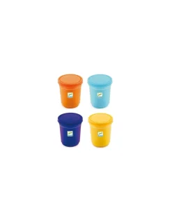 4 pots de pâte à modeler nature - Djeco