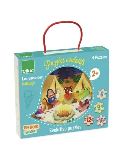 4 puzzles évolutifs les vacances - Vilac