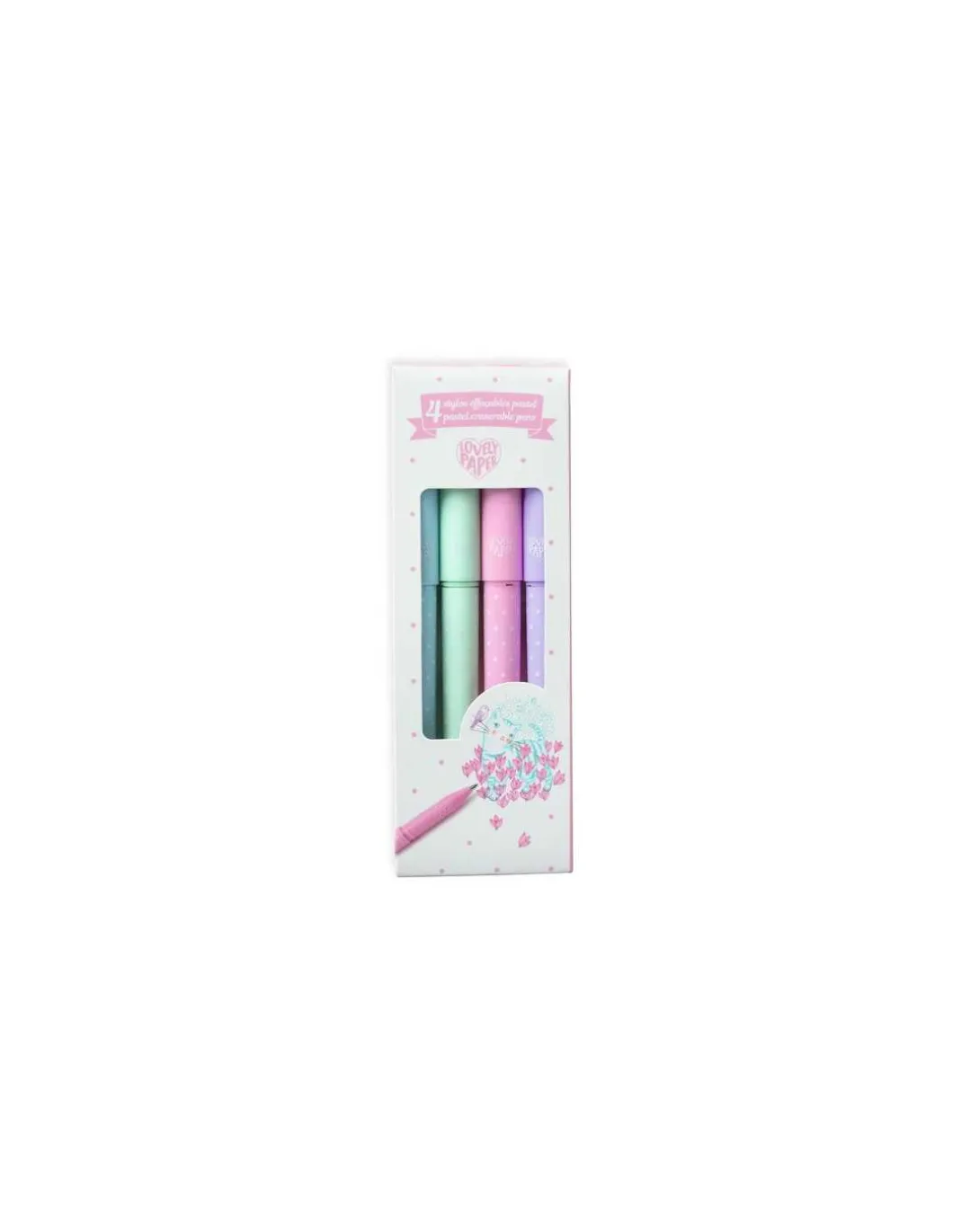 4 stylos effaçables pastel - Djeco