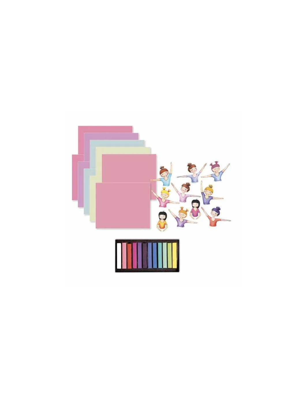10 tableaux pastels secs danseuses - Sycomore