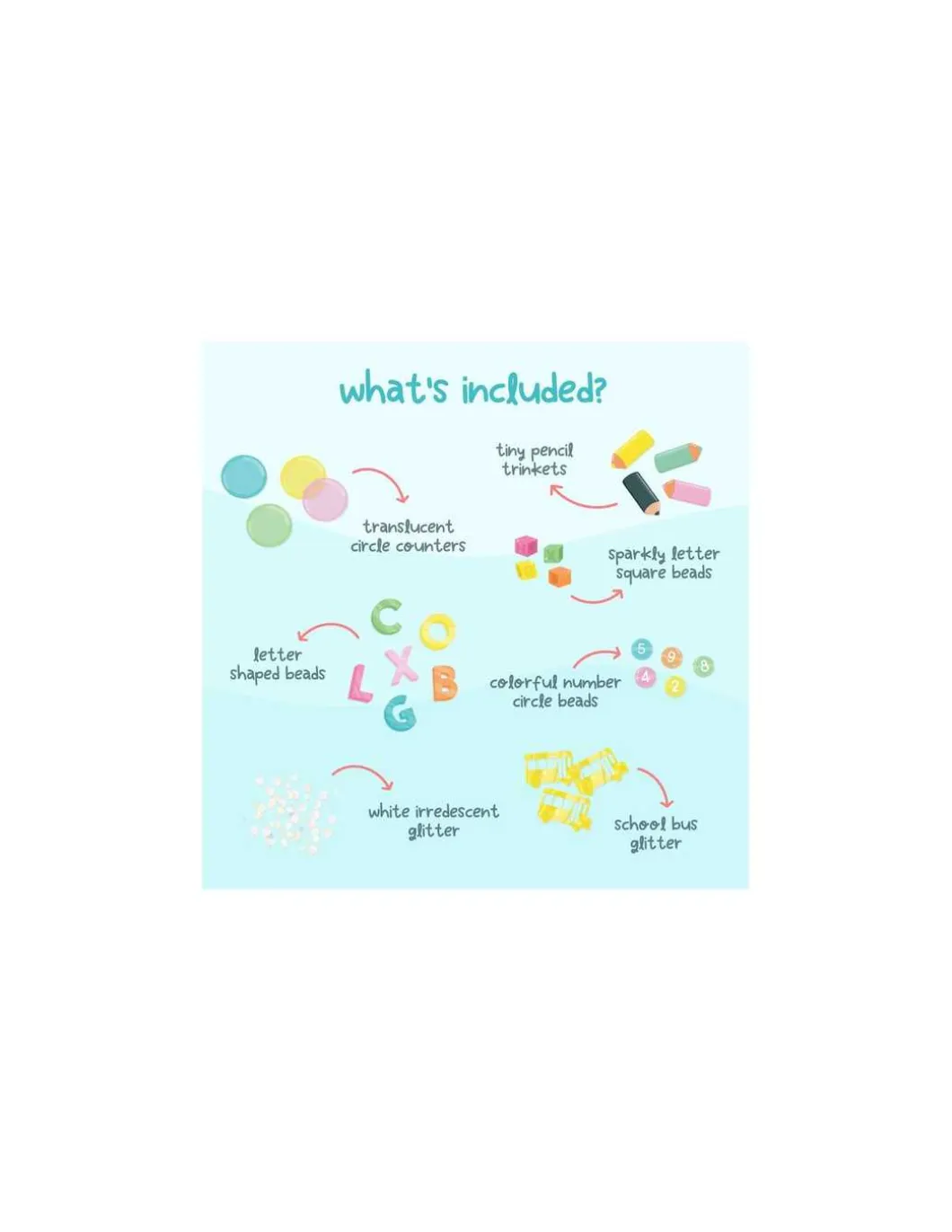 Accessoires sensoriels ABC Fun Fillers - Glo Pals