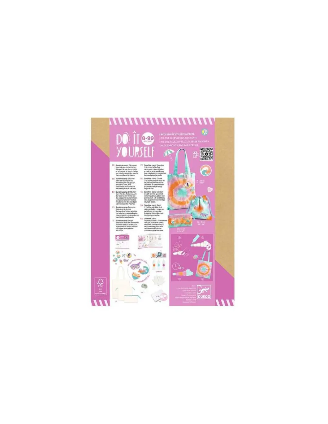Accessoires Tie-Dye à créer Sunshine Camp - Do It Yourself - Djeco