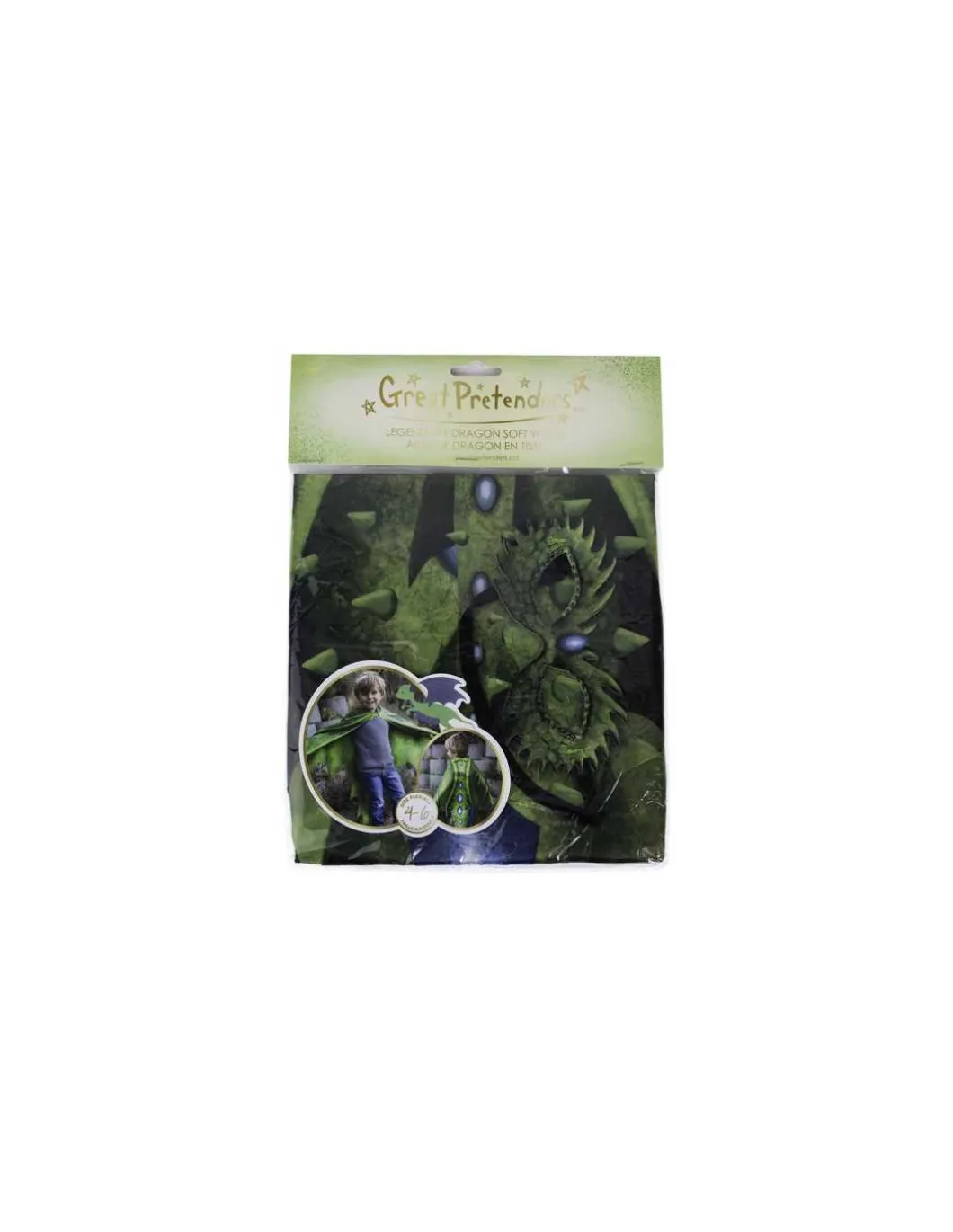 Ailes de dragon vertes 4-6 ans - Great Pretenders