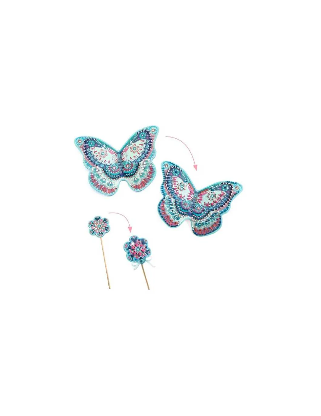 Ailes et baguette de fée à décorer - Do It Yourself - Djeco