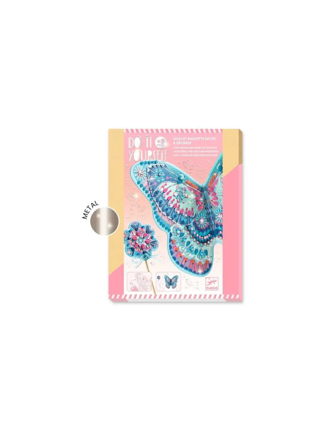 Ailes et baguette de fée à décorer - Do It Yourself - Djeco