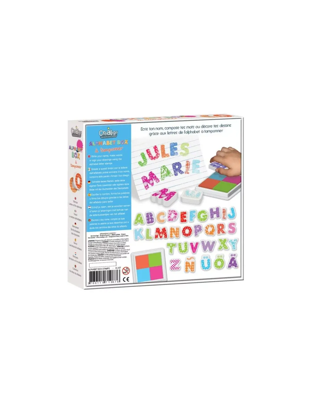 Alphabet box à tamponner - CréaLign'