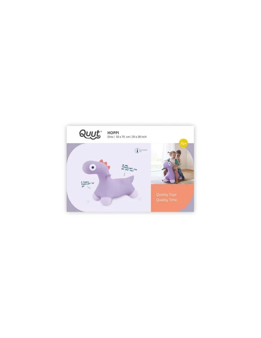 Animal sauteur dinosaure Hoppi lavande - Quut