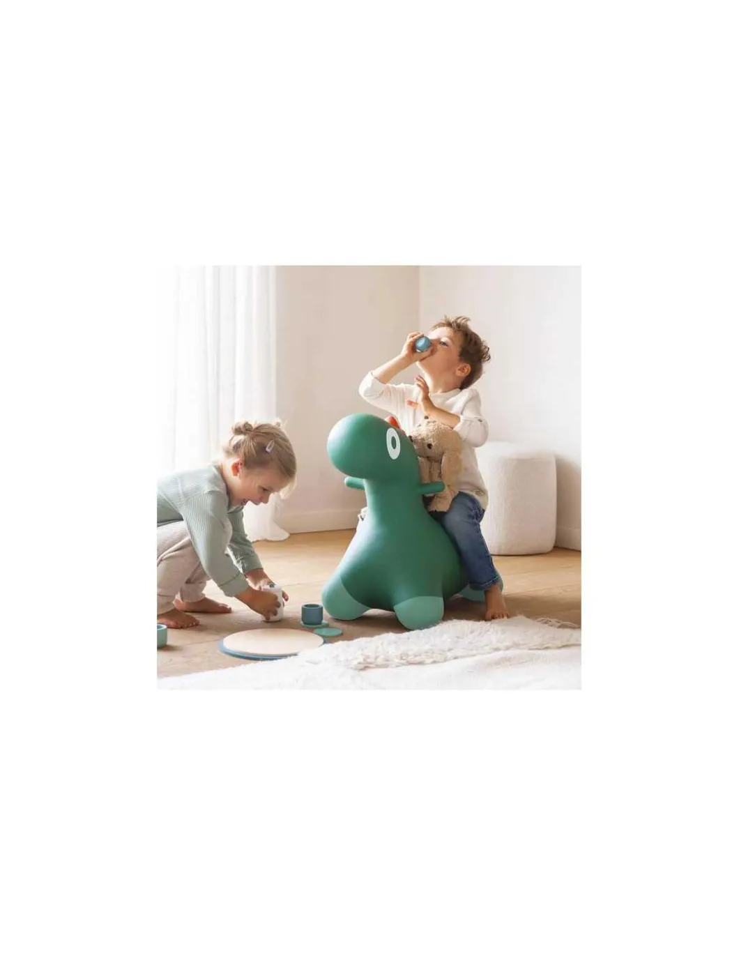 Animal sauteur dinosaure Hoppi vert - Quut