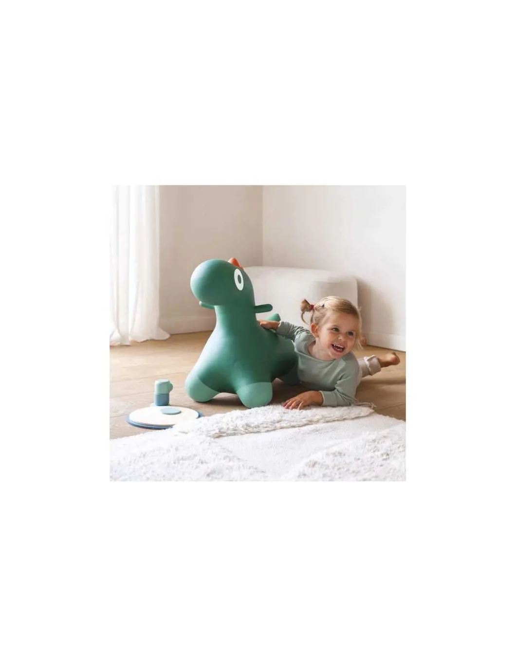 Animal sauteur dinosaure Hoppi vert - Quut