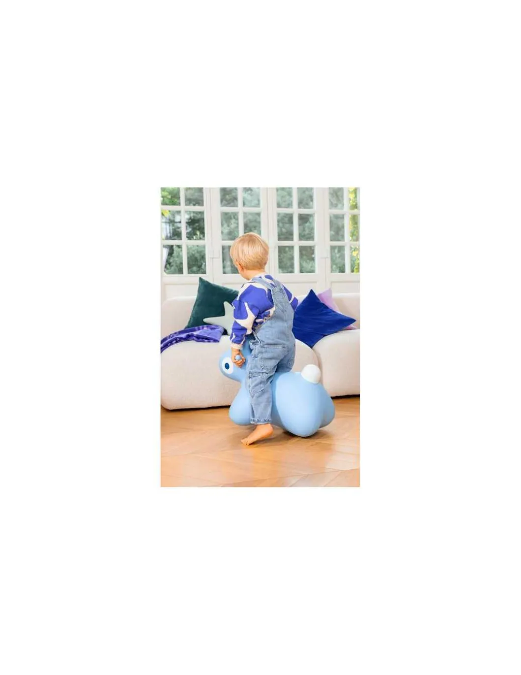 Animal sauteur lapin Hoppi bleu - Quut