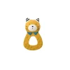 Anneau caoutchouc naturel Chat moutarde Les Moustaches - Moulin Roty