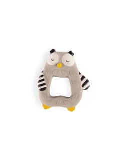 Anneau de dentition caoutchouc Hibou Les moustaches - Moulin Roty