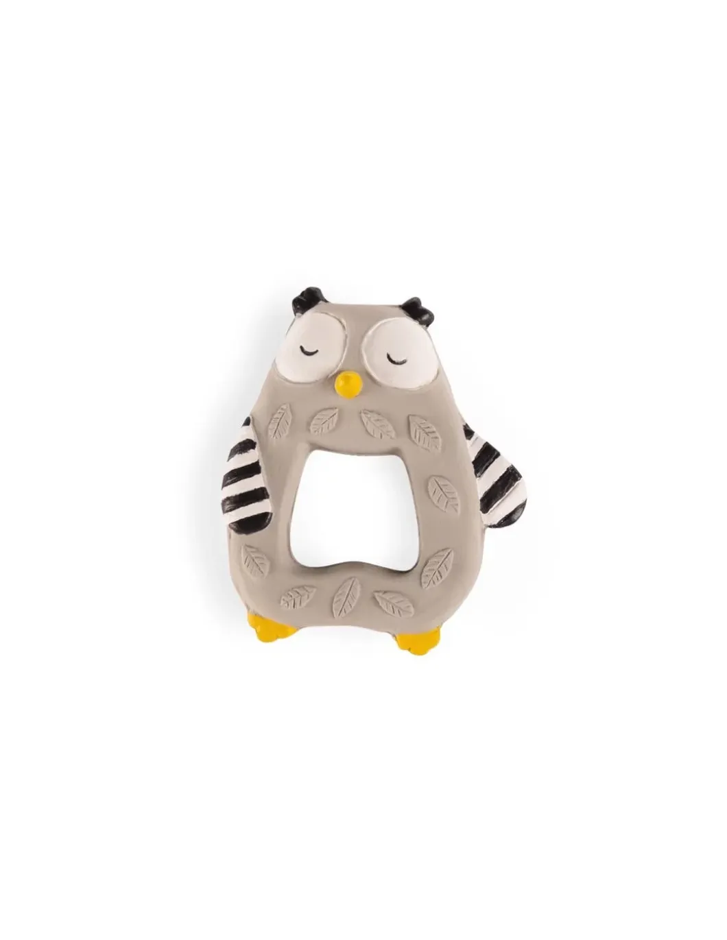 Anneau de dentition caoutchouc Hibou Les moustaches - Moulin Roty