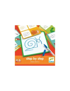 Apprendre à dessiner Step by step Animals and Co - Djeco