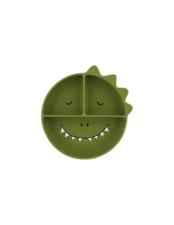 Assiette à compartiments avec ventouse Dinosaure - Trixie
