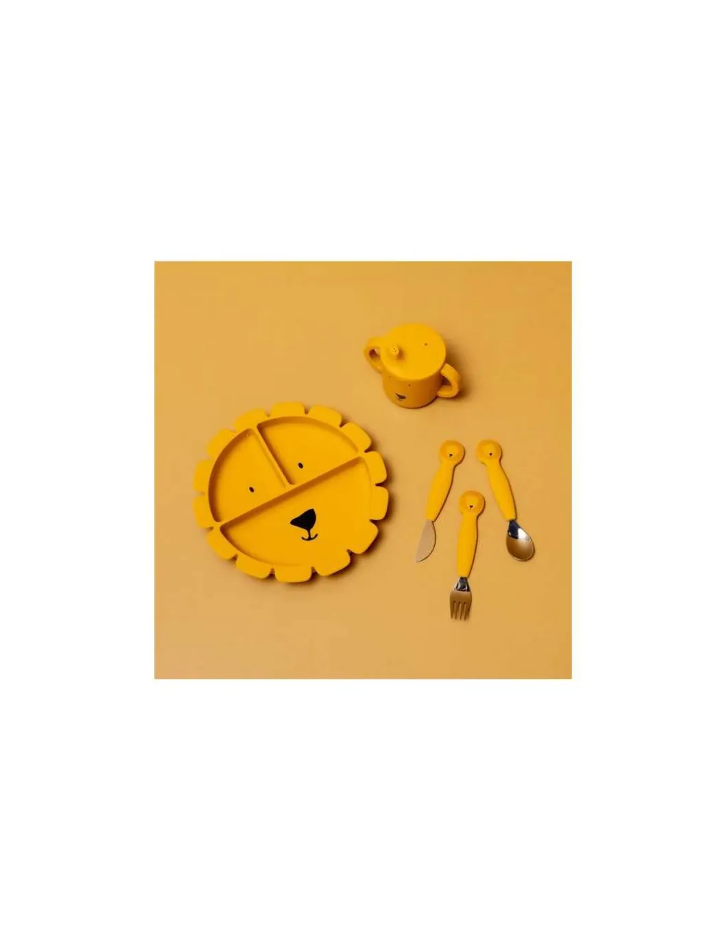 Assiette à compartiments avec ventouse Lion - Trixie