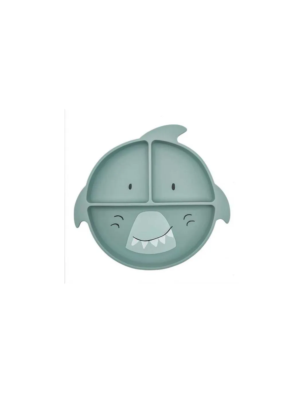 Assiette à compartiments avec ventouse Requin - Trixie