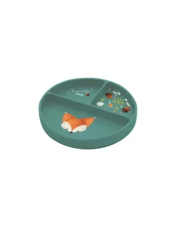 Assiette en silicone Crunchy le renard - Sassi