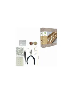 Atelier de bijoux ciment et feuilles d'or - Sycomore
