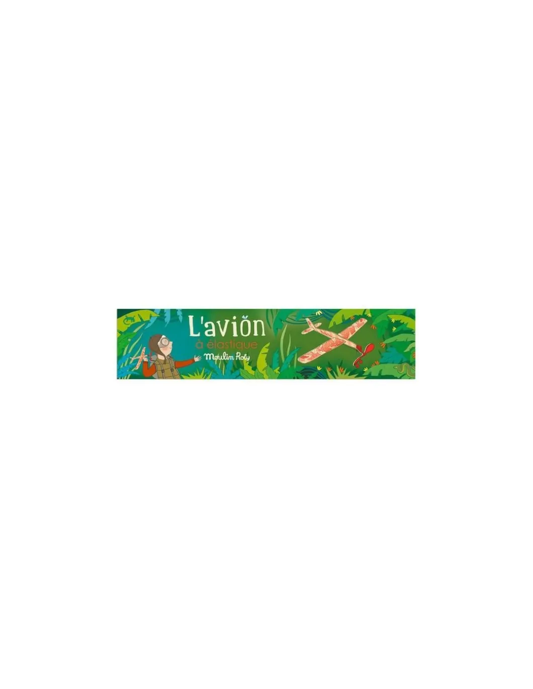 Avion rouge à élastique - Moulin Roty