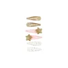 Barrettes Julie étoiles or - Souza
